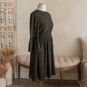H&M Green Polka Dot Dress size 8